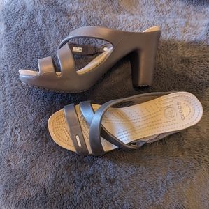 Crocs Cyprus IV Heel Sandal Brown Size W9
